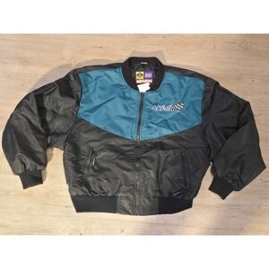 Vintage 1990's Ski-Doo Bomber Inner Vest  Jacket Size XXL Black‎ & Green